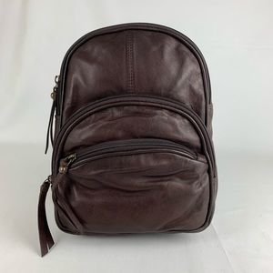Canyon Outback Leather Brown Backpack